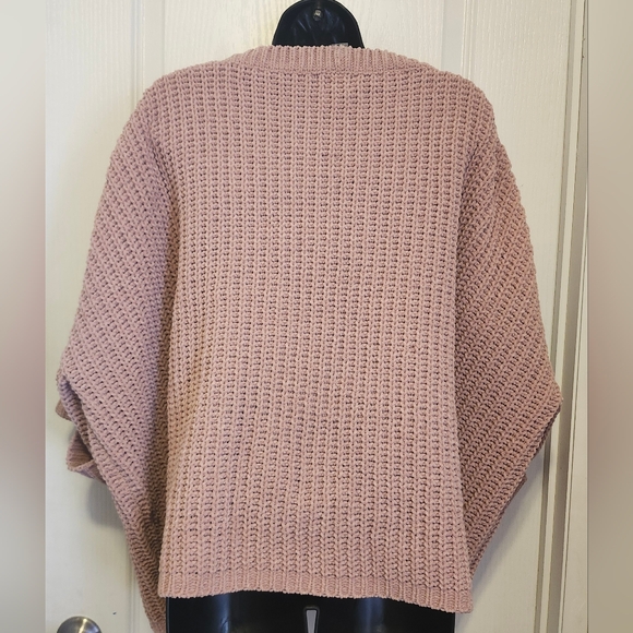 POL Women's Pink Waffle Knit Sweater Size Medium EUC - Picture 3 of 3